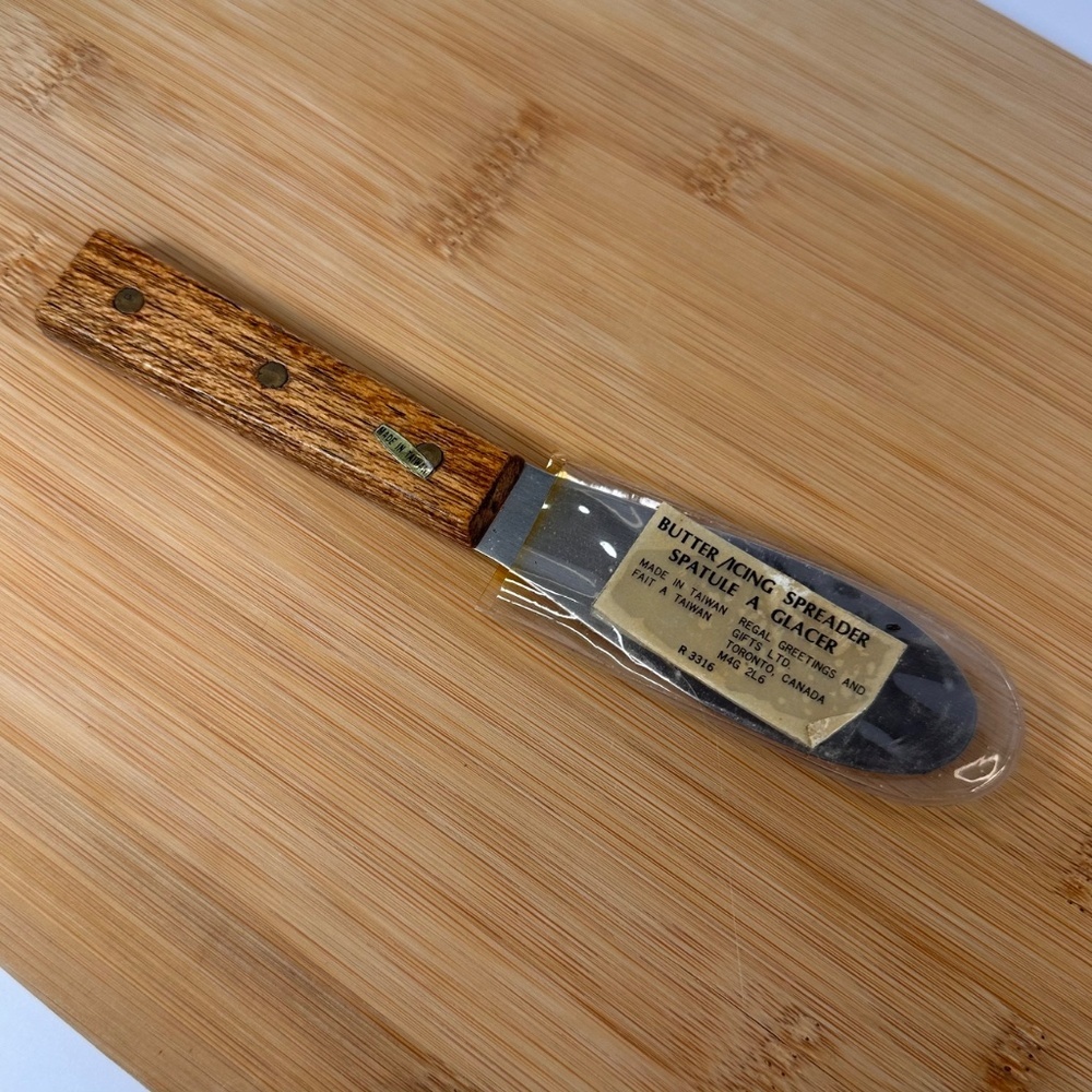 ✨ 5 for $25 DEAL! ✨  Vintage Butter & Icing Spreader Wood Handle Spatula NOS